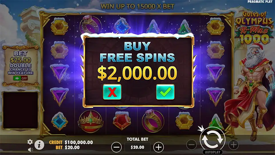 Gates of Olympus Xmas 1000 slot bonus buy