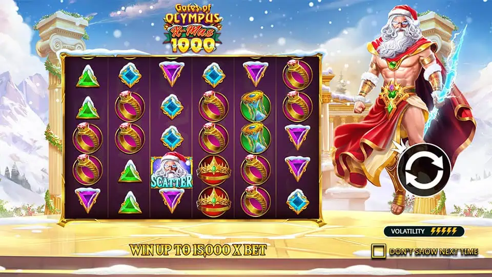 Gates of Olympus Xmas 1000 slot features