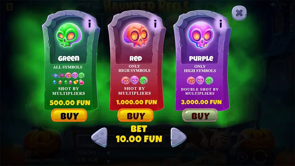 Haunted Reels slot bonus buy