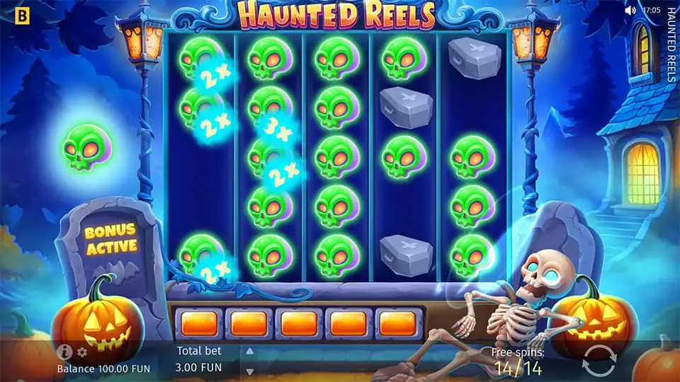 Haunted Reels slot feature double shot