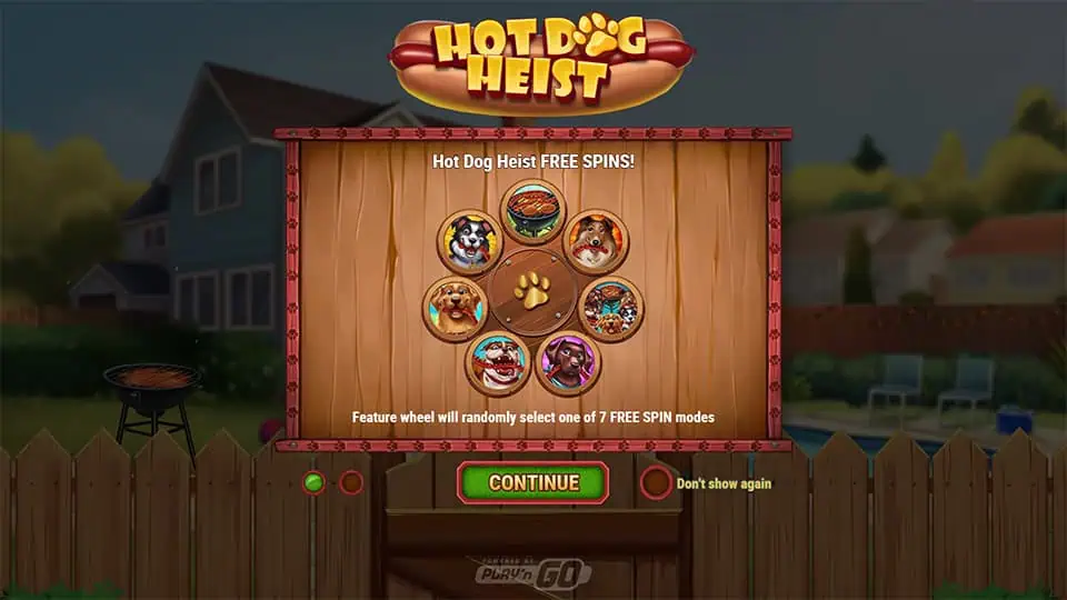 Hot Dog Heist slot features