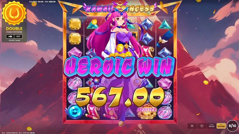 Kawaii Princess slot big win