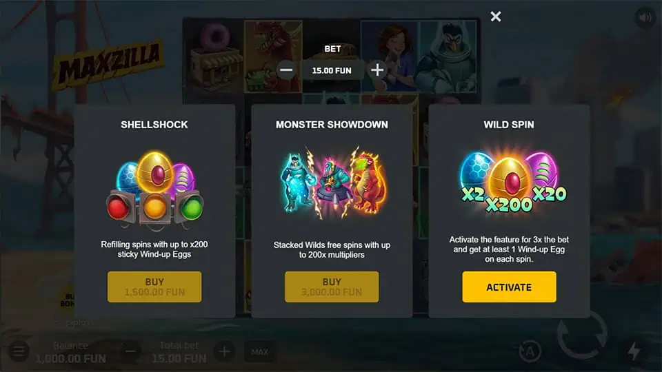 Maxzilla slot bonus buy