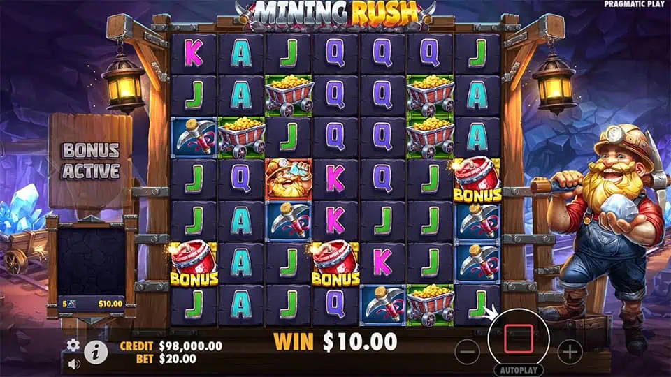 Mining Rush slot free spins