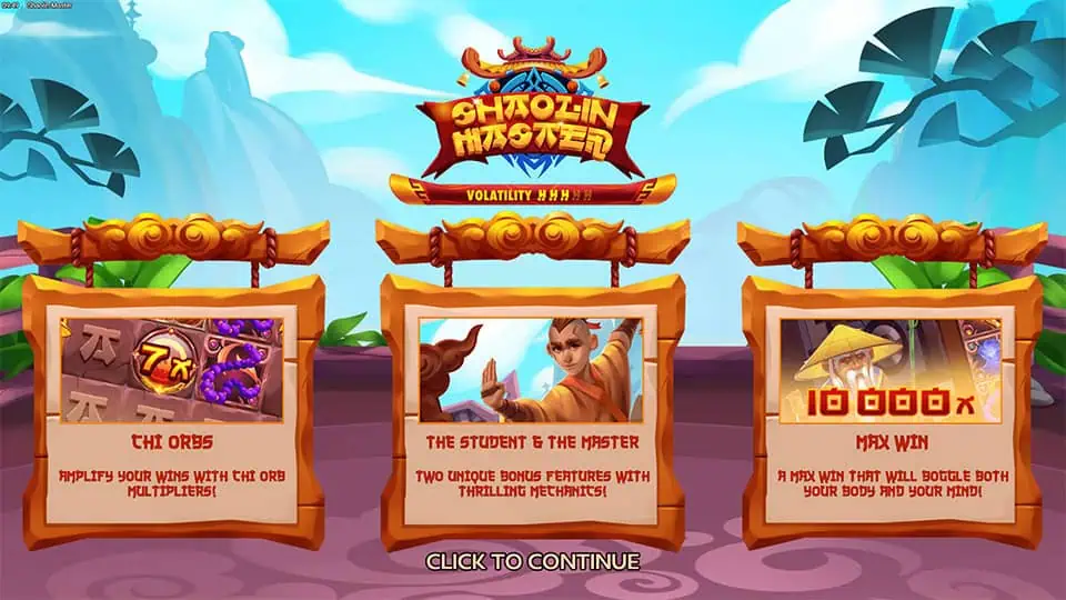 Shaolin Master slot features