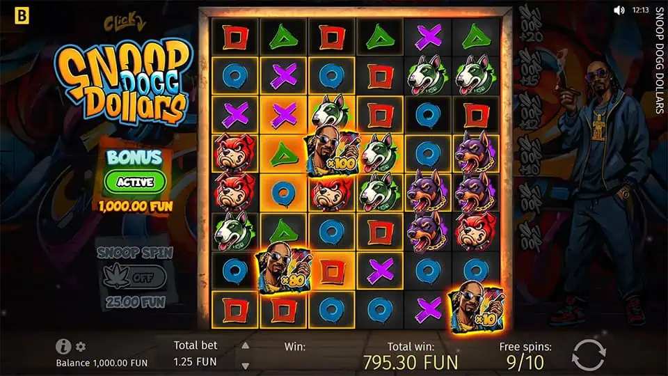 Snoop Dogg Dollars slot feature wild multiplier