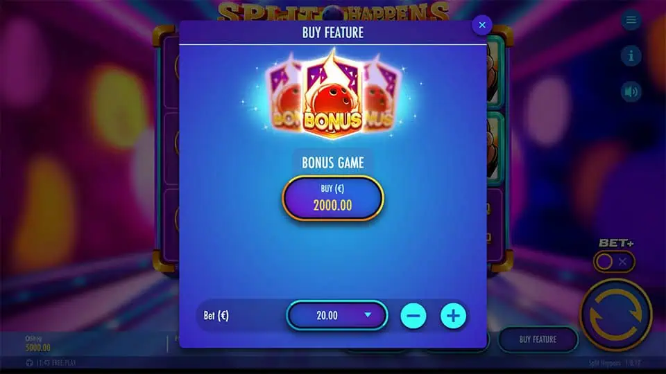 Split Happens slot bonus buy