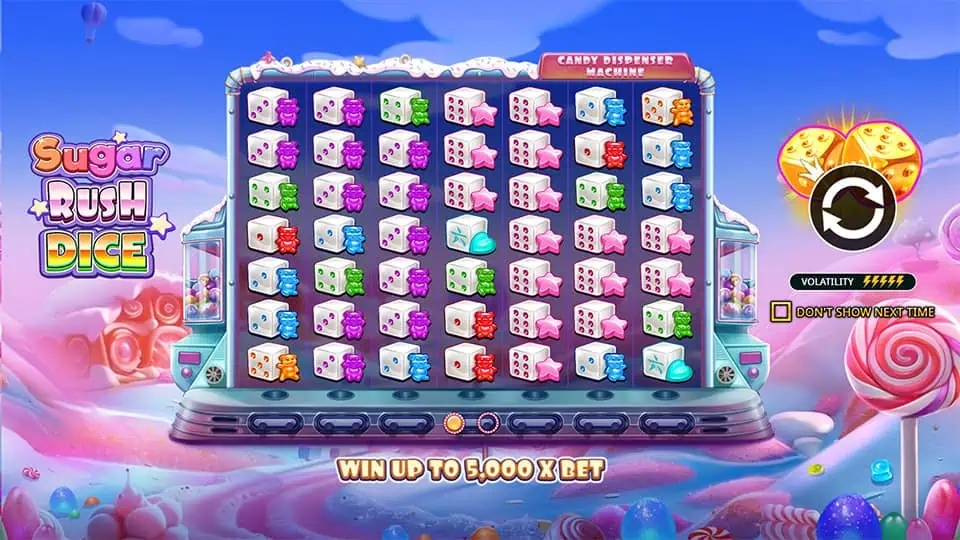 Sugar Rush Dice slot features