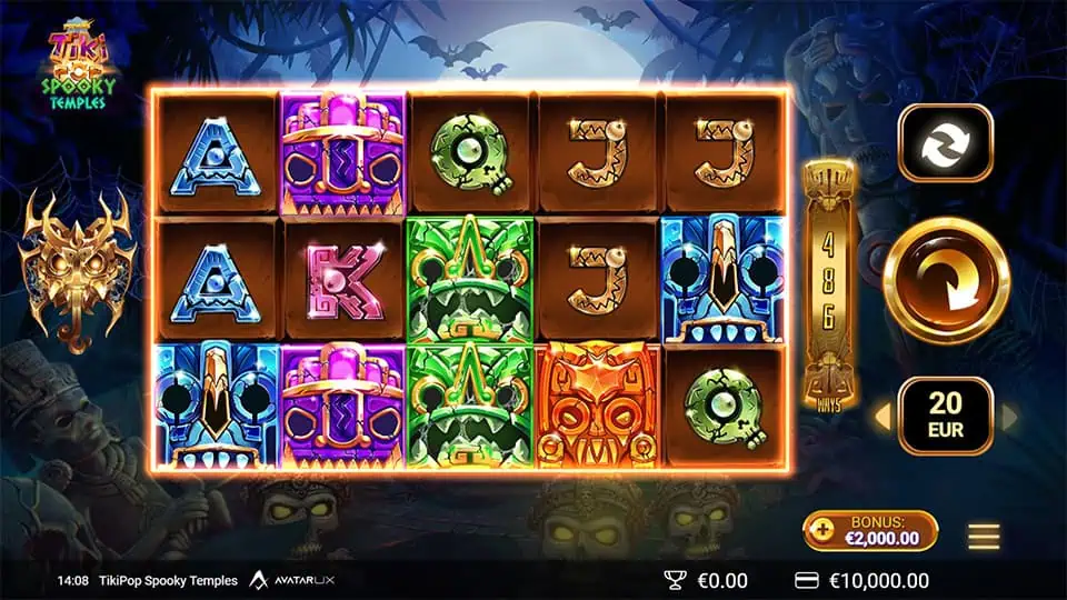 TikiPop Spooky Temples slot