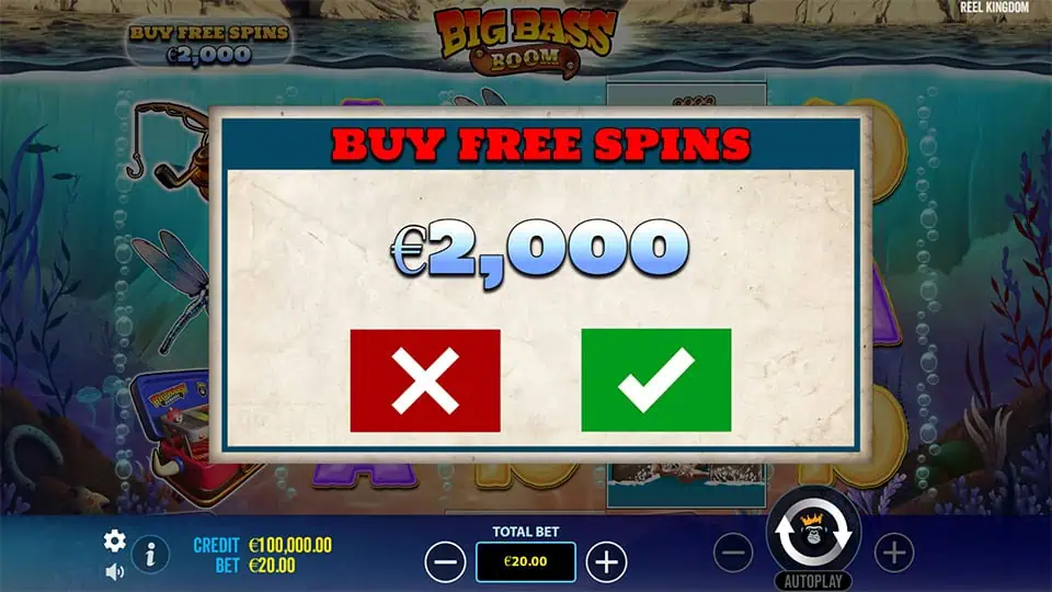 Big Bass BOOM slot bonus buy