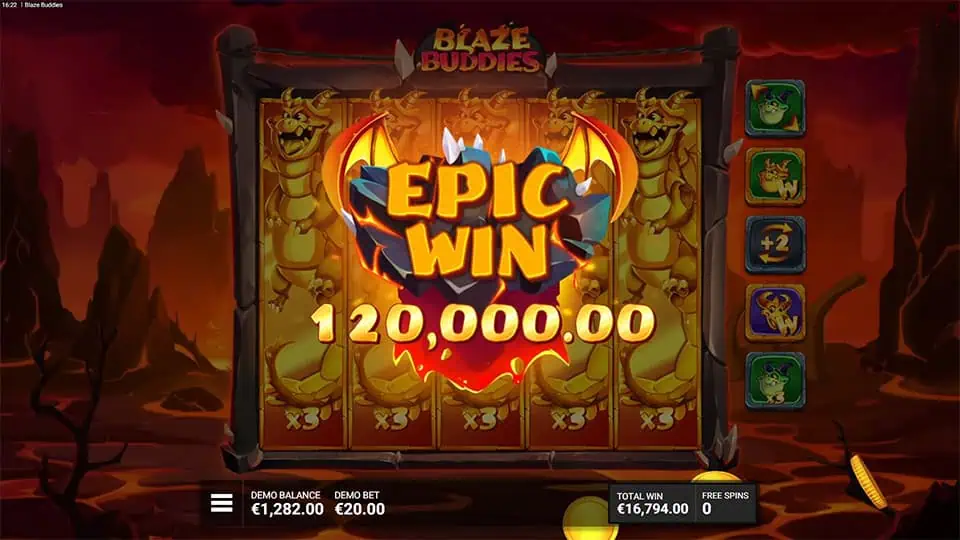 Blaze Buddies slot big win