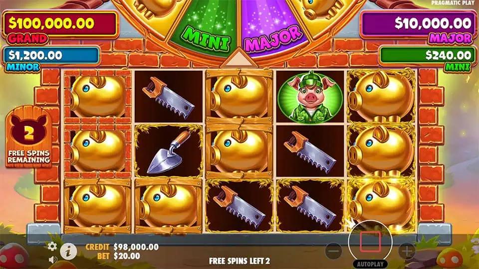 Brick House Bonanza slot feature wild symbol