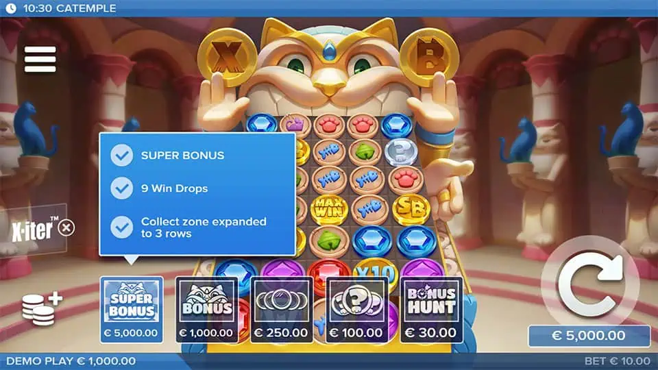 Catemple slot bonus buy