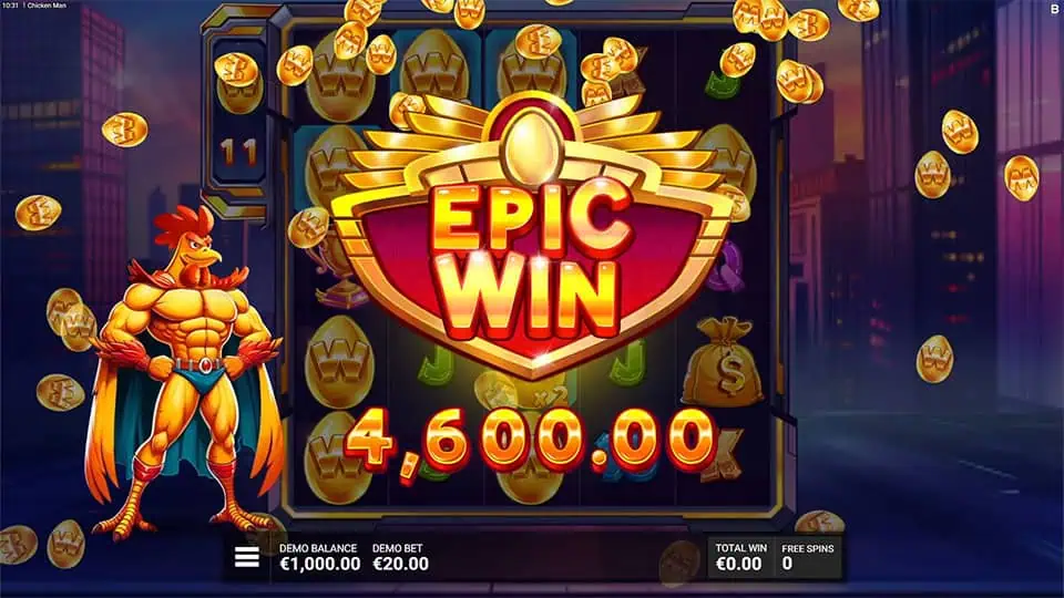 Chicken Man slot big win