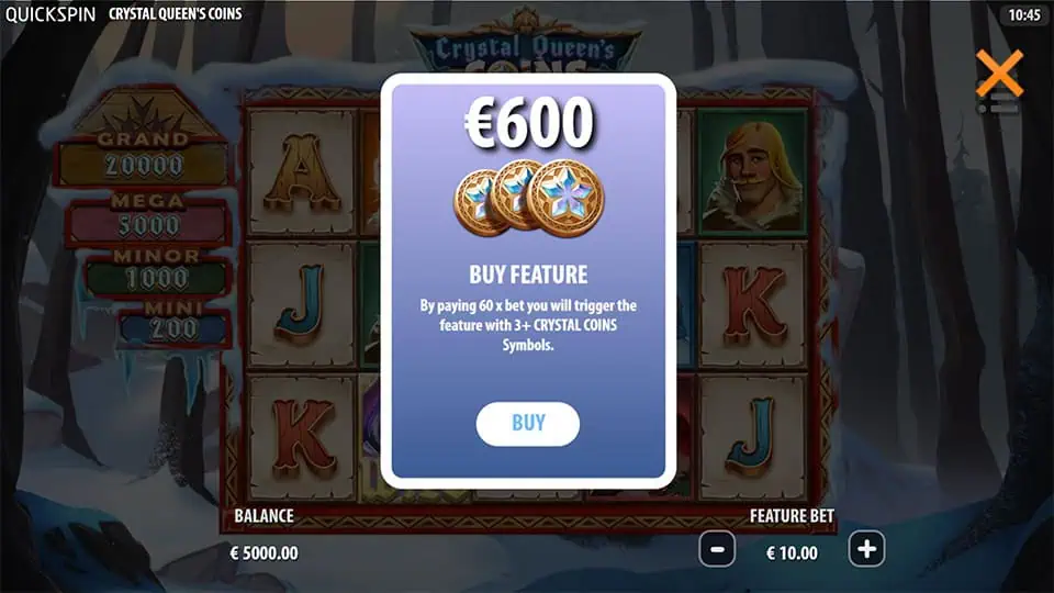 Crystal Queens Coins slot bonus buy