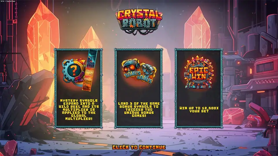 Crystal Robot slot features