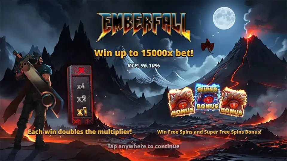 Emberfall slot features