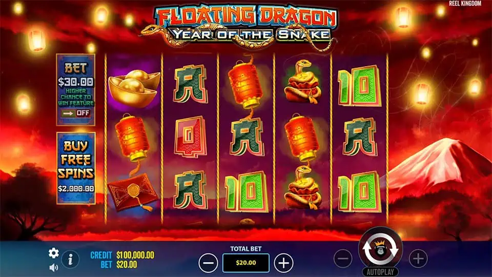 Floating Dragon Year of the Snake slot