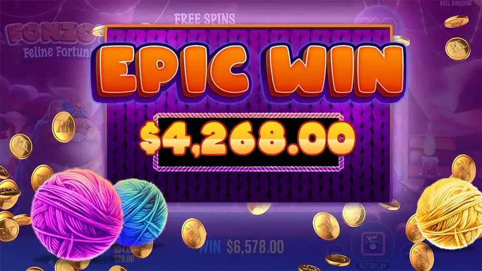 Fonzos Feline Fortunes slot big win