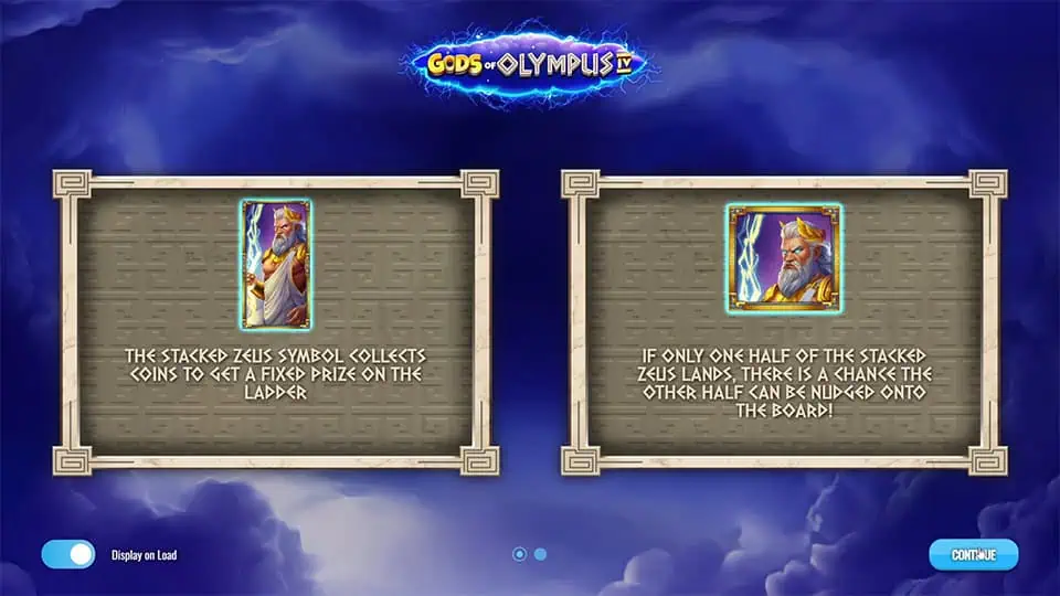 Gods of Olympus 4 slot features