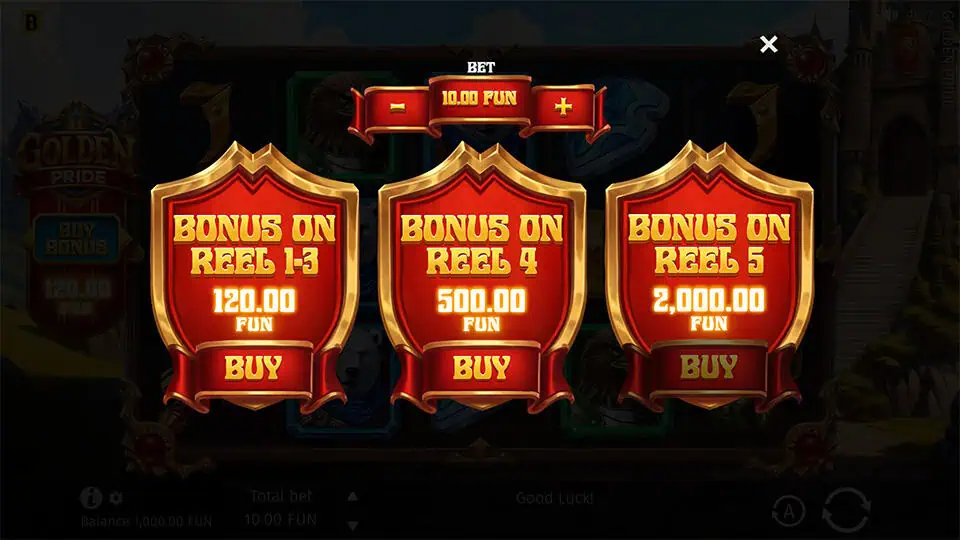 Golden Pride slot bonus buy