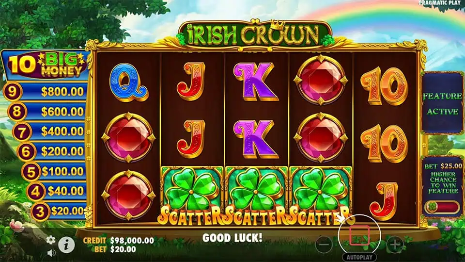 Irish Crown slot free spins