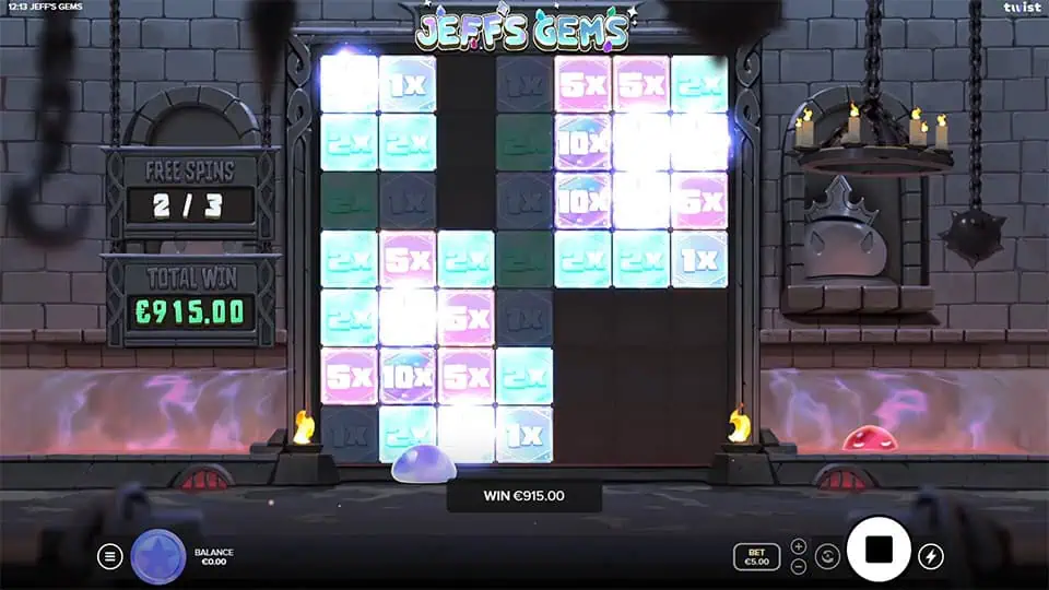 Jeffs Gems slot feature burst symbol