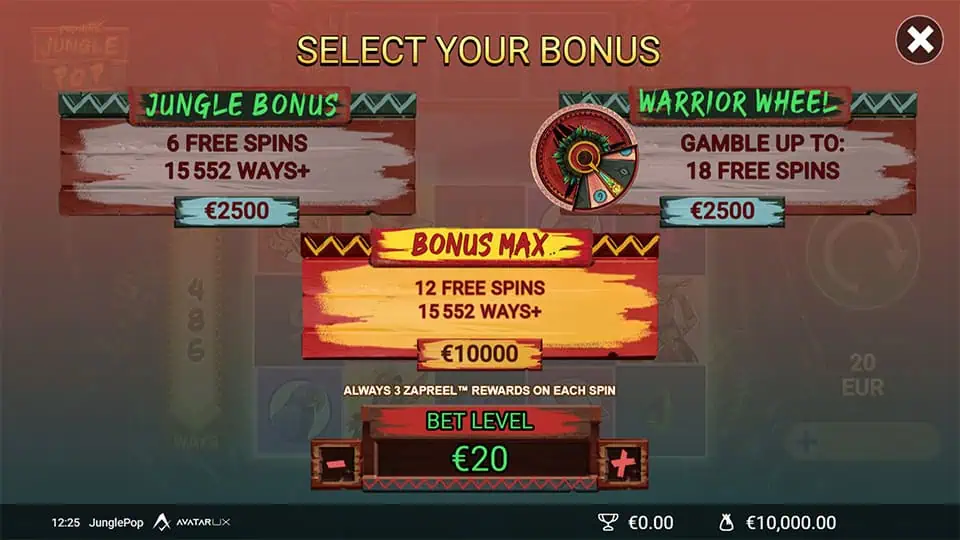 JunglePop slot bonus buy