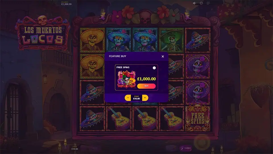 Los Muertos Locos slot bonus buy