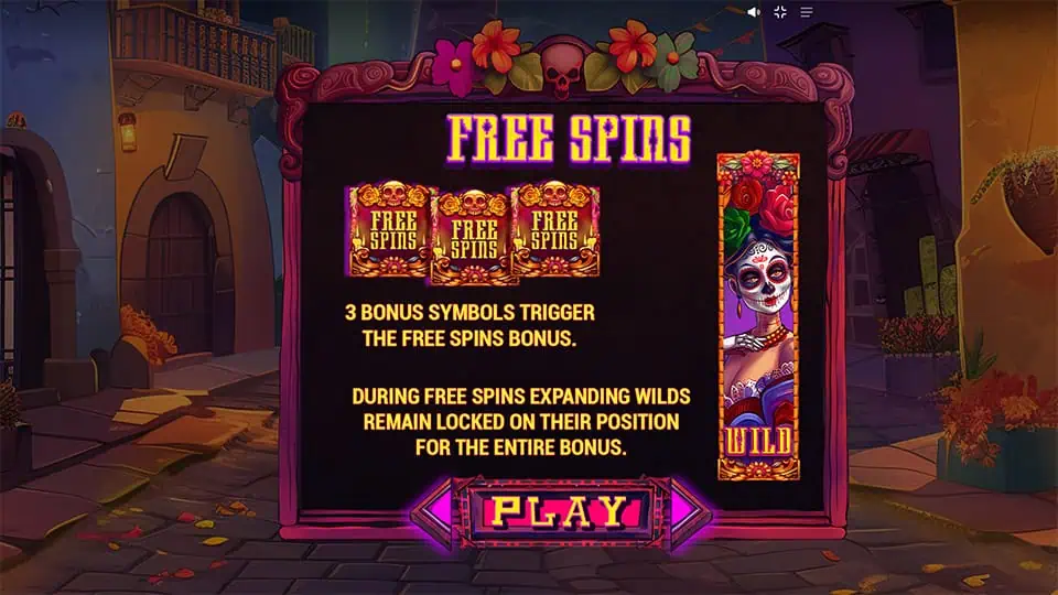 Los Muertos Locos slot features