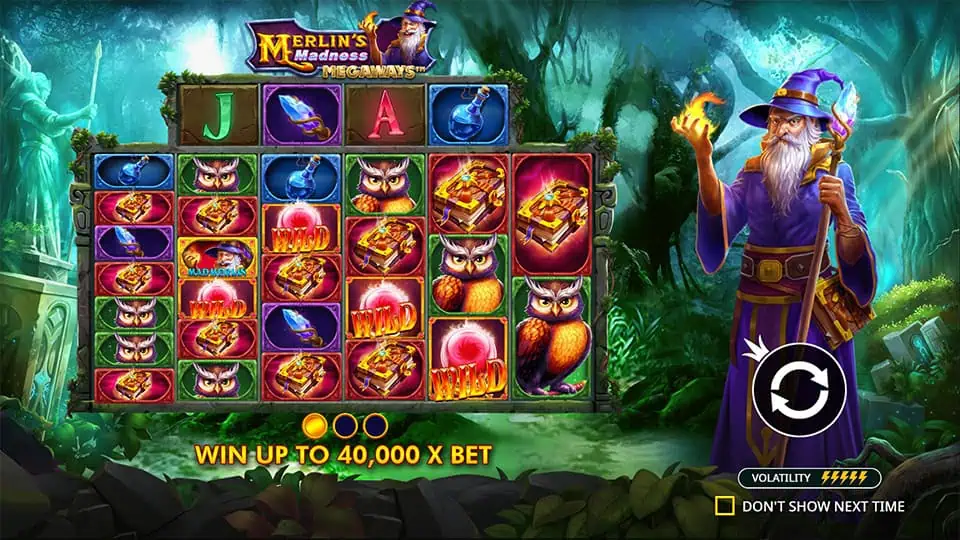 Merlins Madness Megaways slot features