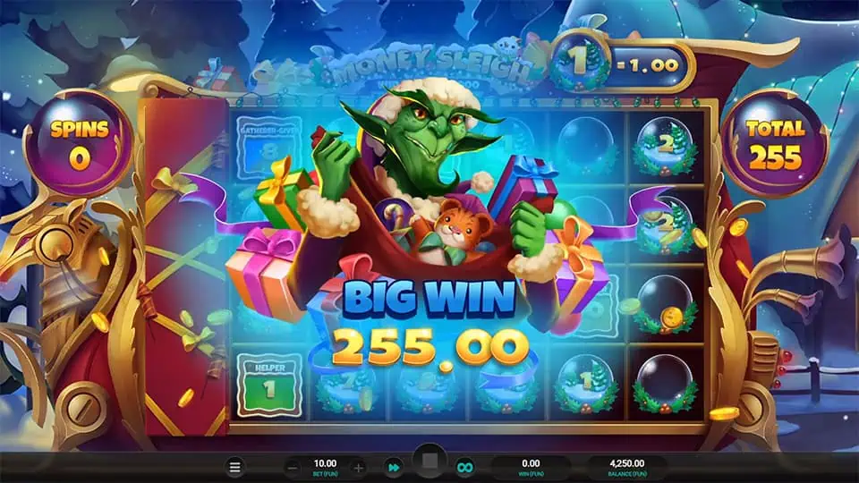 Money Sleigh slot big win