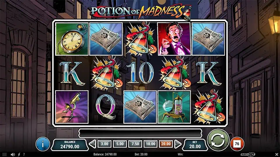 Potion of Madness slot free spins