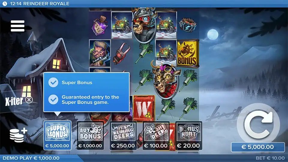 Reindeer Royale slot bonus buy