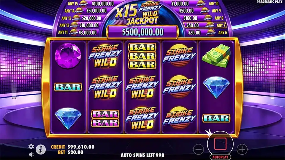 Strike Frenzy slot feature strike frenzy wild