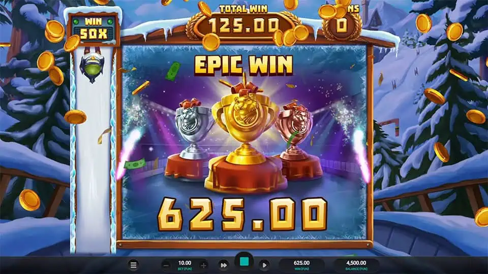 Winter Champions slot big win