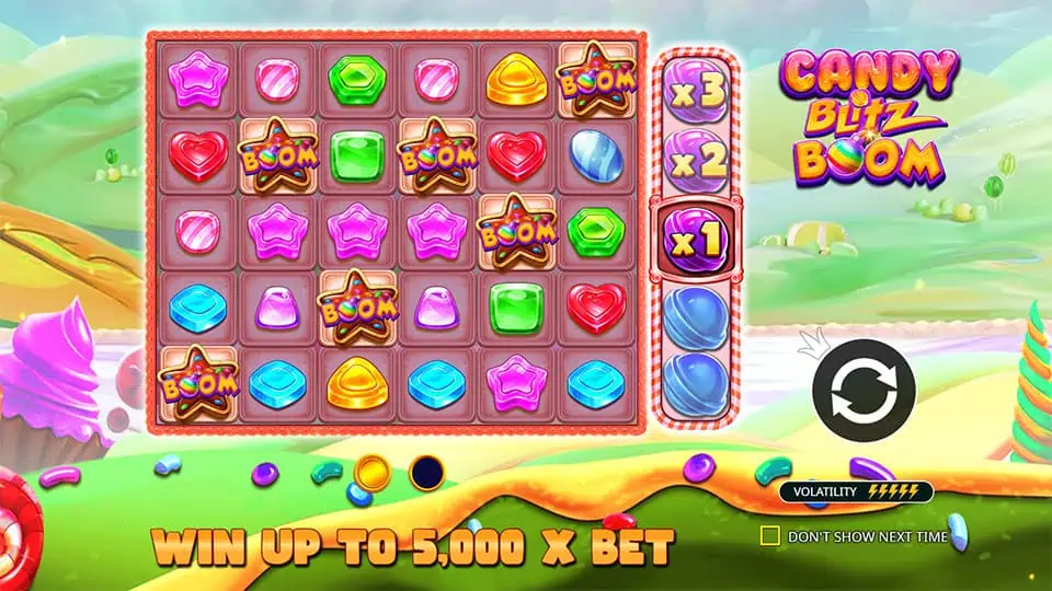 Candy Blitz BOOM slot features