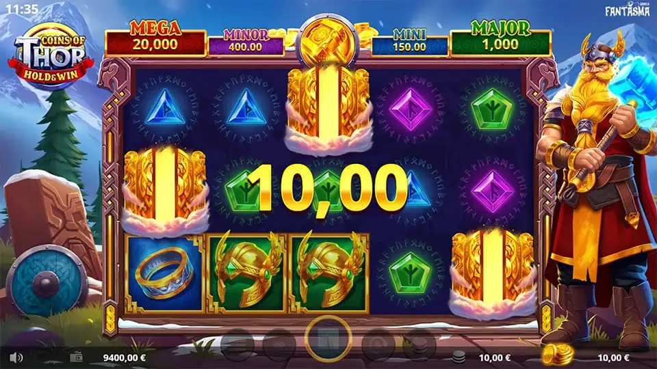 Coins of Thor Hold Win slot free spins