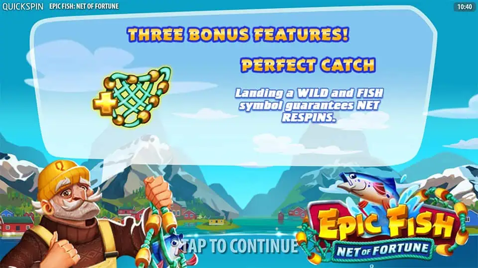 Epic Fish Net of Fortune slot features