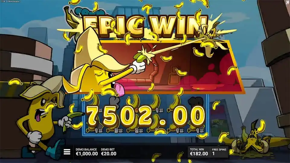 FRKN Bananas slot big win