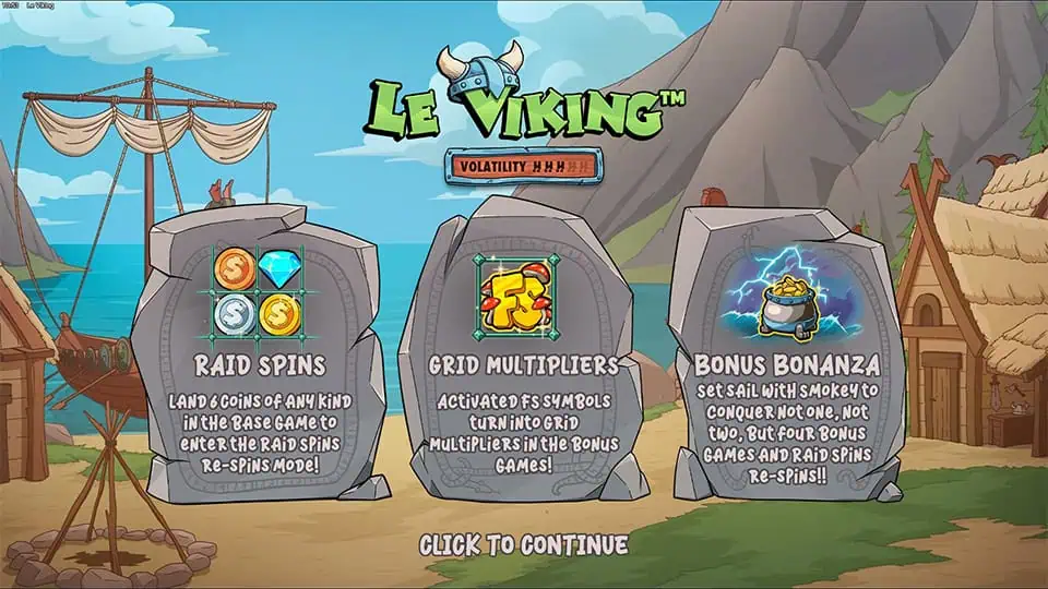 Le Viking slot features