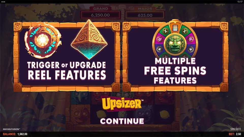 Mayan Fusion slot features