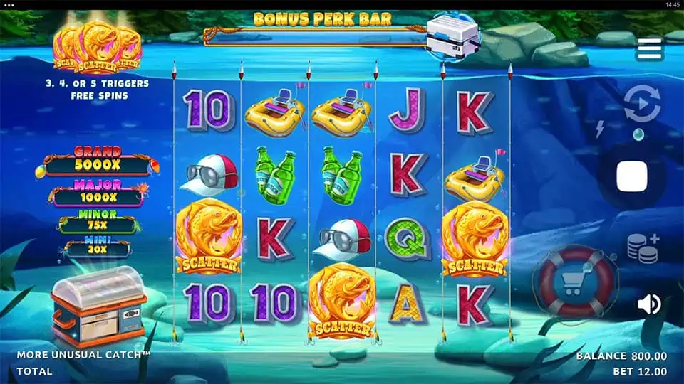 More Unusual Catch slot free spins