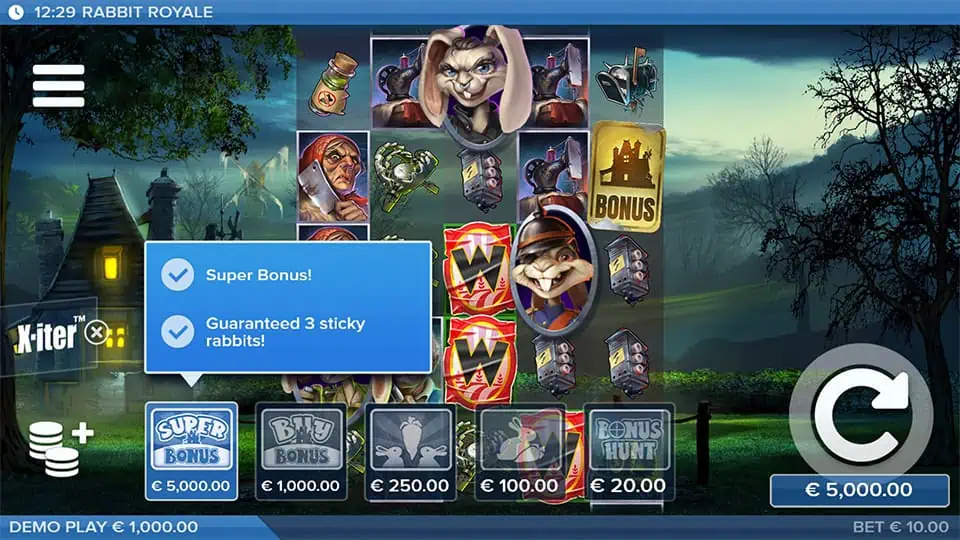 Rabbit Royale slot bonus buy