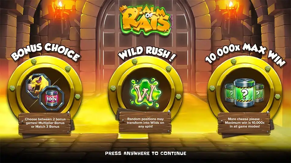 Realm of Rats slot features