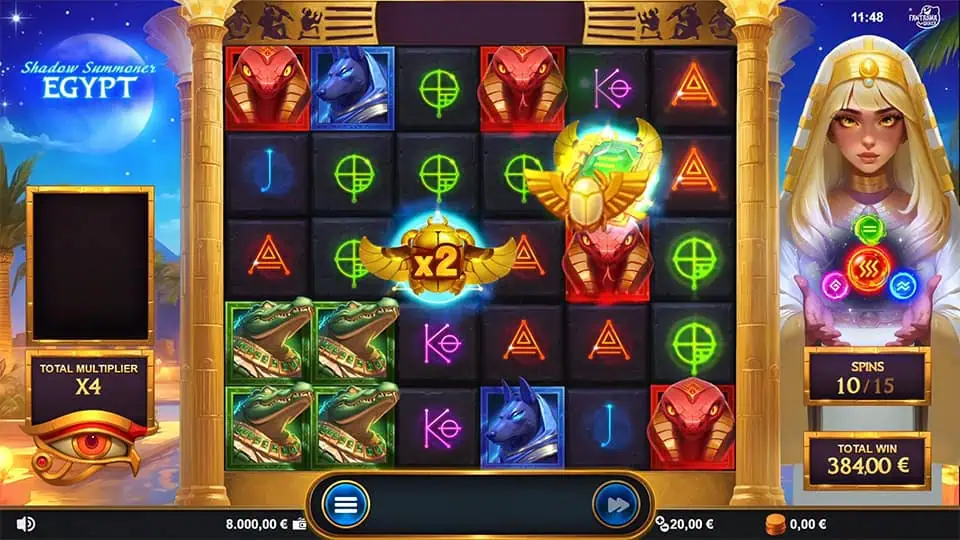 Shadow Summoner Egypt slot feature explosion