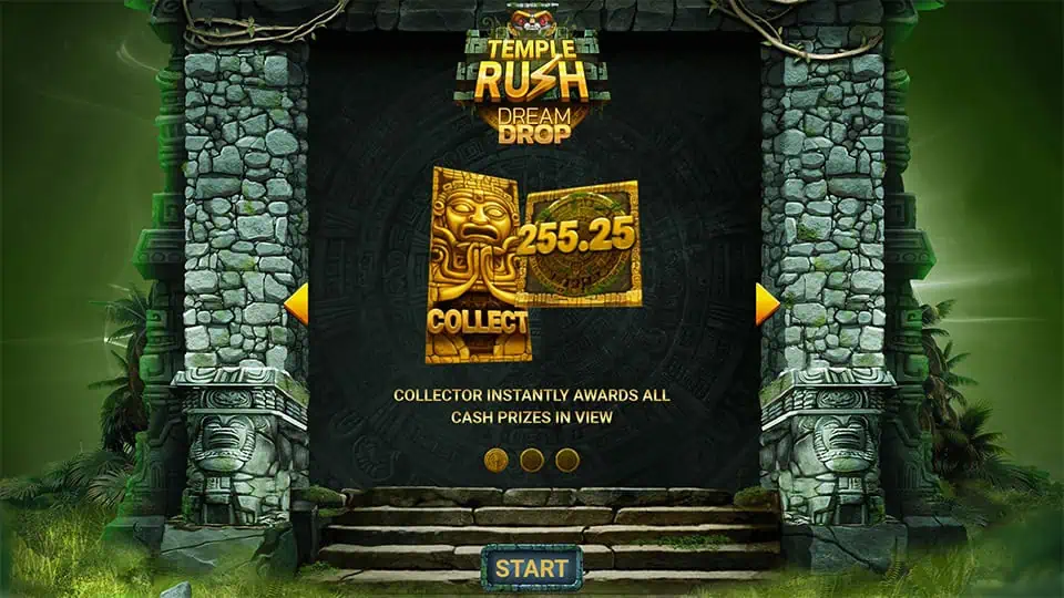 Temple Rush Dream Drop slot features