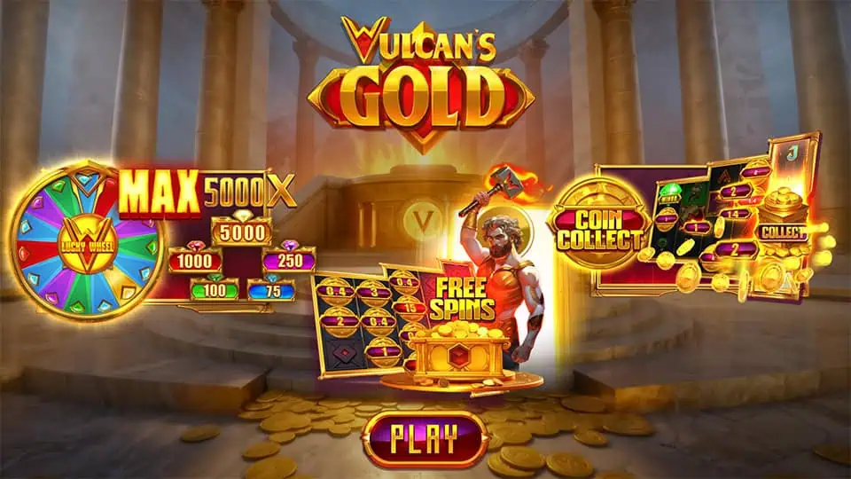 Vulcans Gold slot features