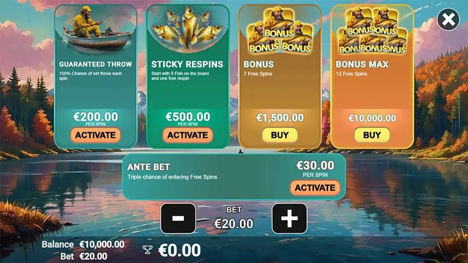 Big Catch Craze slot bonus buy