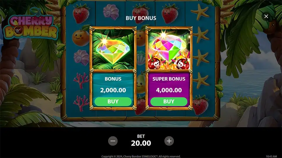 Cherry Bomber slot bonus buy